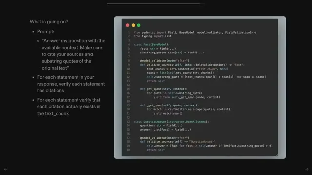 Selected presentation frame from Pydantic is all you need: Jason Liu at 932 seconds